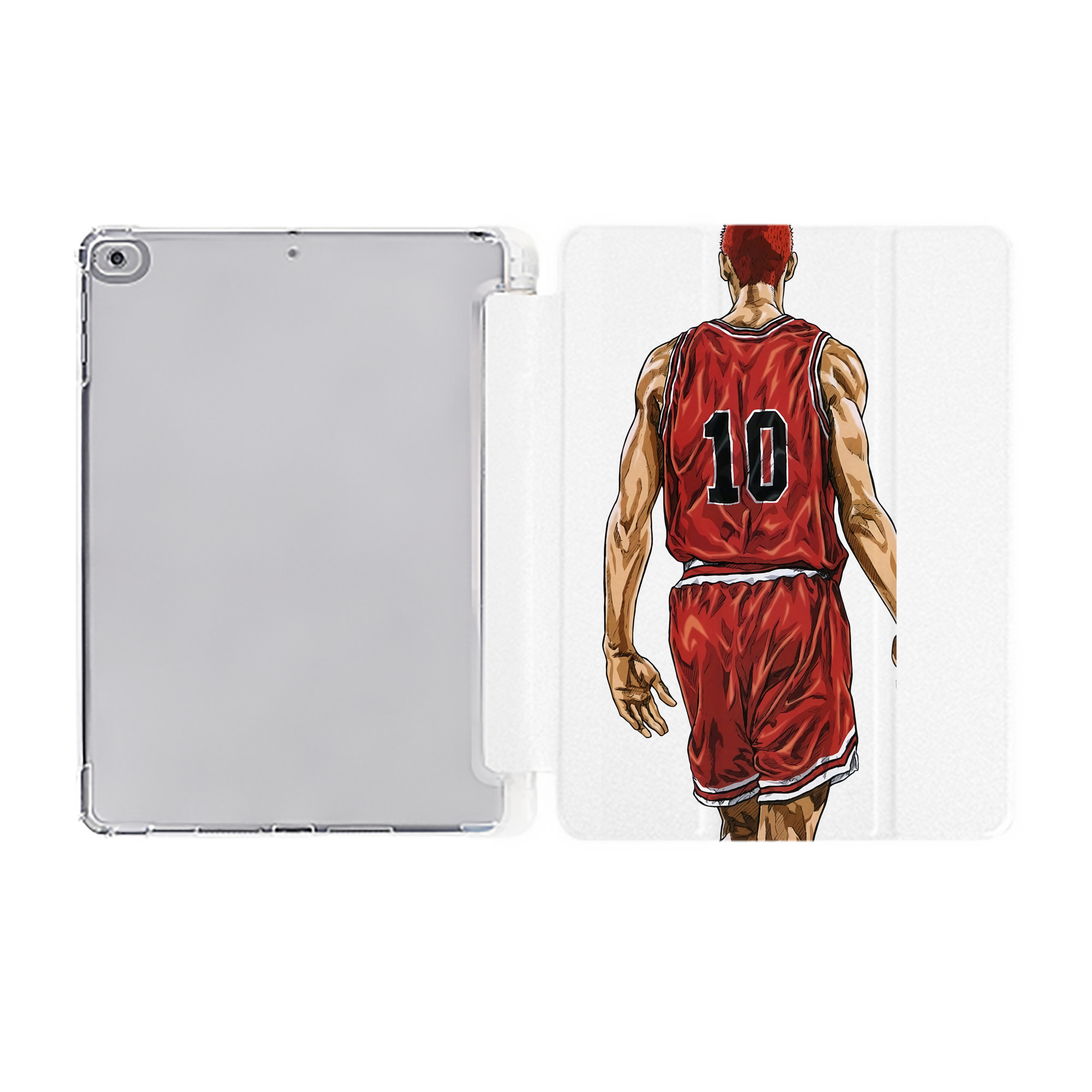 （画像用） SLAM DUNK／スラムダンク IPad ケース ペン収納付き 三つ折りスタンド PUレザー×シリコン 対応機種9.5/10.5/10.9インチ